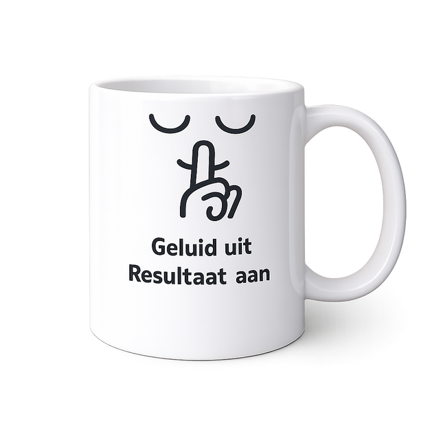 Geluid uit Resultaat aan